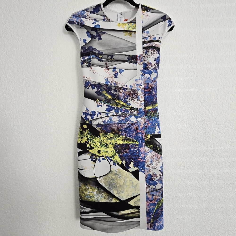 CLOVER CANYON Floral Print Bodycon Dress EUC